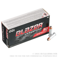 1000 Rounds of .38 Spl +P Ammo by Blazer - 125gr JHP