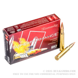 20 Rounds of 30-06 Springfield Ammo by Hornady - 150gr SST