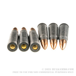 1000 Rounds of 7.62x39mm Ammo by Tula - 122gr FMJ