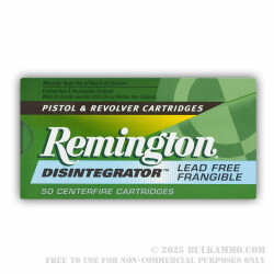 50 Rounds of .38 Spl Ammo by Remington - 100gr PF Disintegrator