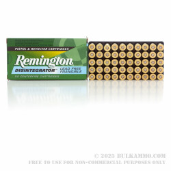 50 Rounds of .38 Spl Ammo by Remington - 100gr PF Disintegrator