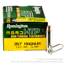 50 Rounds of .357 Mag Ammo by Remington - 110gr SJHP