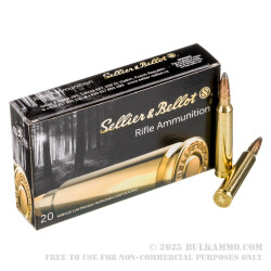 20 Rounds of .300 Win Mag Ammo by Sellier & Bellot - 180gr SPCE