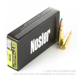 20 Rounds of .308 Win Ammo by Nosler Ammunition - 125gr Nosler Ballistic Tip