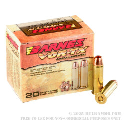 20 Rounds of .44 Mag Ammo by Barnes - 225gr XPB HP