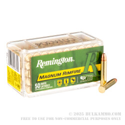 50 Rounds of .22 WMR Ammo by Remington - 40gr JHP