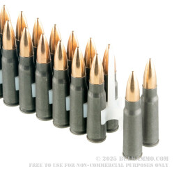 1000 Rounds of 7.62x39 Ammo by Tula - 122gr Nonmagnetic Brass FMJ