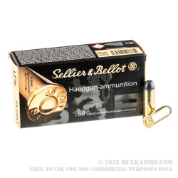 50 Rounds of .45 Long-Colt Ammo by Sellier & Bellot - 250gr LFN