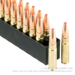 20 Rounds of .300 AAC Blackout Ammo by Hornady Subsonic - 190gr Sub-X Polymer Tipped