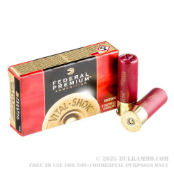 5 Rounds of 2-3/4" 12ga 00 Buck Ammo by Federal Vital-Shok -  00 Buck