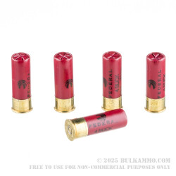 5 Rounds of 12ga Ammo by Federal -  #4 Buck