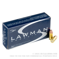 50 Rounds of .45 ACP Ammo by Speer Lawman  - 200gr TMJ