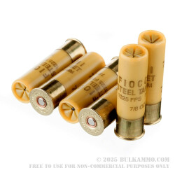 25 Rounds of 20ga Low Recoil Ammo by Fiocchi - 7/8 ounce #7 Shot (Steel)