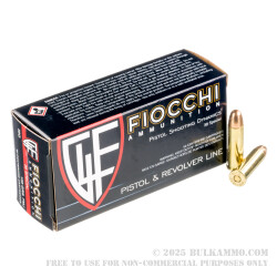 50 Rounds of .38 Spl Ammo by Fiocchi - 158gr FMJ