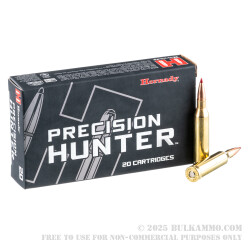 200 Rounds of .243 Win Ammo by Hornady Precision Hunter - 90gr ELD-X