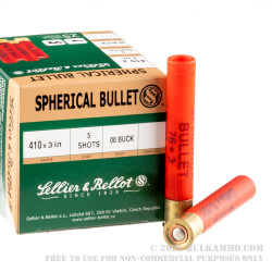 25 Rounds of .410 Ammo by Sellier & Bellot -  00 Buck