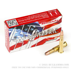 20 Rounds of 30-30 Win Ammo by Hornady American Whitetail - 150gr RN