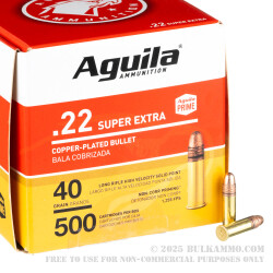 2000 Rounds of .22 LR Ammo by Aguila - 40gr CPRN