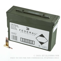 420 Rounds of 5.56x45 Ammo by Federal - 55gr FMJBT