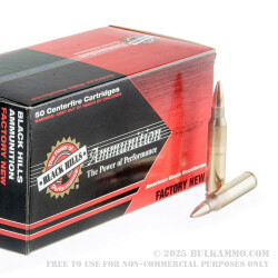 50 Rounds of 5.56x45 Ammo by Black Hills - 77gr OTM