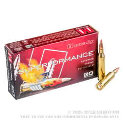 200 Rounds of .243 Win Ammo by Hornady Superformance - 95gr SST