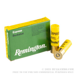 5 Rounds of 20ga Ammo by Remington Express -  #3 Buck