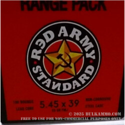 180 Rounds of 5.45x39mm Ammo by Red Army Standard - 69gr FMJ