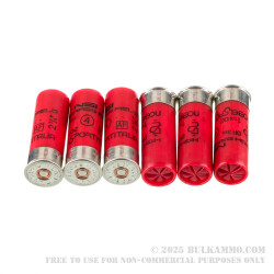 250 Rounds of 12ga Ammo by NobelSport High Brass Field - 1 1/4 ounce #4 shot