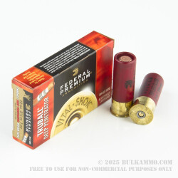 5 Rounds of 12ga Ammo by Federal - 1 ounce Deep Penetrator Rifled Slug