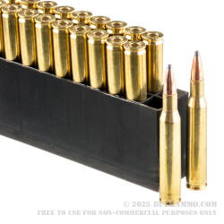 200 Rounds of .270 Win Ammo by Hornady American Whitetail - 130gr InterLock