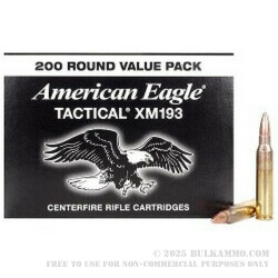 200 Rounds of .223 Ammo by Federal - 55gr FMJ