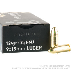 1000 Rounds of 9mm Ammo by Igman - 124gr FMJ