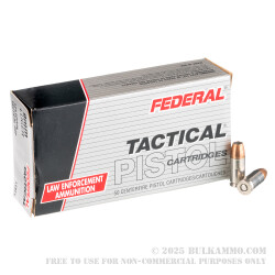 50 Rounds of 9mm Ammo by Federal - 124gr JHP