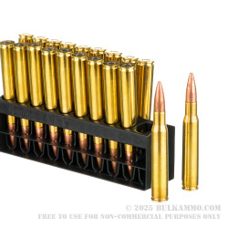 20 Rounds of 30-06 Springfield Ammo by Remington HTP Copper - 168gr TSX