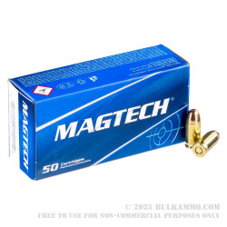 50 Rounds of .380 ACP Ammo by Magtech - 95gr FMJ