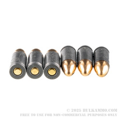 50 Rounds of 9mm Ammo by Wolf Performance - 115gr FMJ