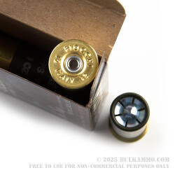 5 Rounds of 12ga Ammo by Fiocchi - 1 ounce Steel Slug