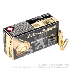 50 Rounds of 7.62 Tokarev Ammo by Sellier & Bellot - 85gr FMJ