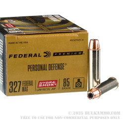 20 Rounds of .327 Federal Mag Ammo by Federal - 85gr JHP