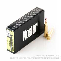 20 Rounds of .243 Win Ammo by Nosler Ammunition - 90gr Nosler Ballistic Tip