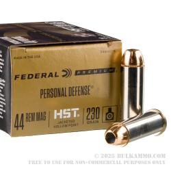 20 Rounds of .44 Mag Ammo by Federal Personal Defense HST - 230gr JHP