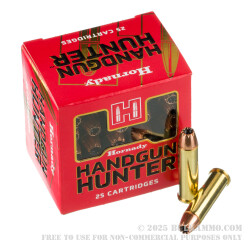 25 Rounds of .357 Mag Ammo by Hornady Handgun Hunter - 130gr MonoFlex