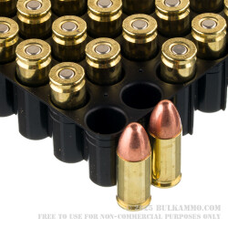 50 Rounds of 9mm Ammo by Blazer Brass Reduced Recoil - 100gr FMJ