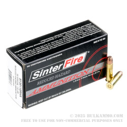 50 Rounds of .38 Spl Ammo by SinterFire RHA - 110gr Frangible