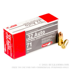 1000 Rounds of .32 ACP Ammo by Aguila - 71gr FMJ