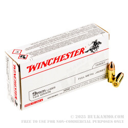 500  Rounds of 9mm Ammo by Winchester - 124gr FMJ