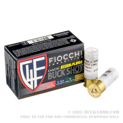 250 Rounds of 12ga High Velocity Ammo by Fiocchi -  00 Buck