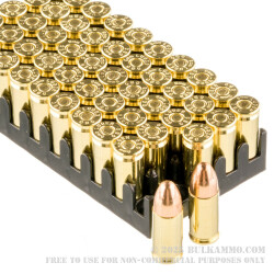 50 Rounds of 9mm Ammo by Magtech - 115gr FMJ