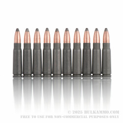 20 Rounds of 7.62x39mm Ammo by Brown Bear - 125gr SP