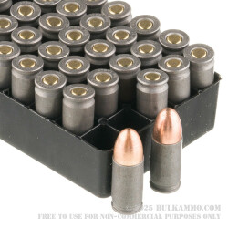50 Rounds of 9mm Ammo by Wolf WPA Military Classic - 115gr FMJ